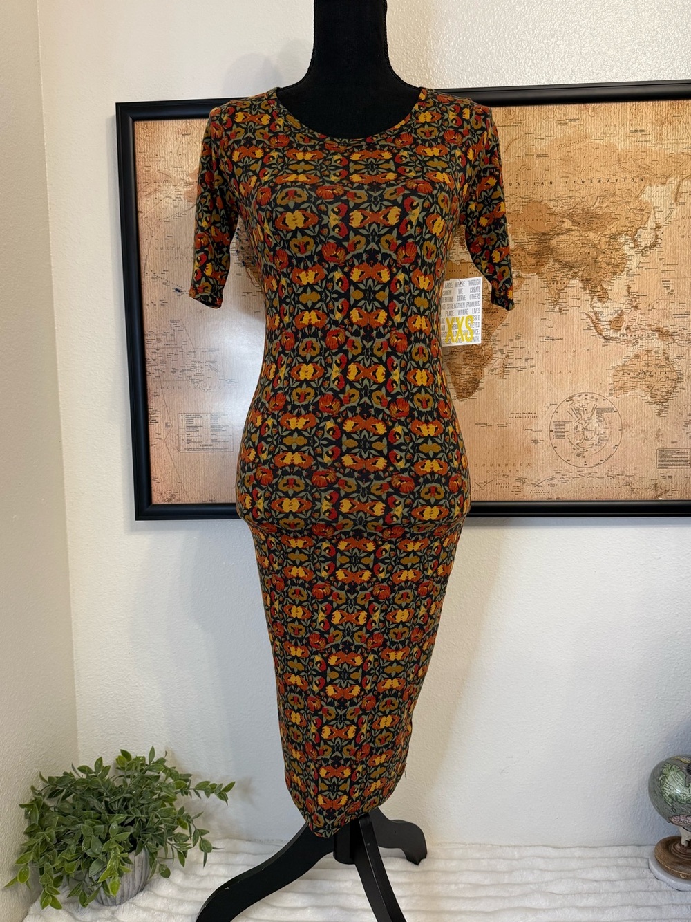 Lularoe Julia floral dress size XXS